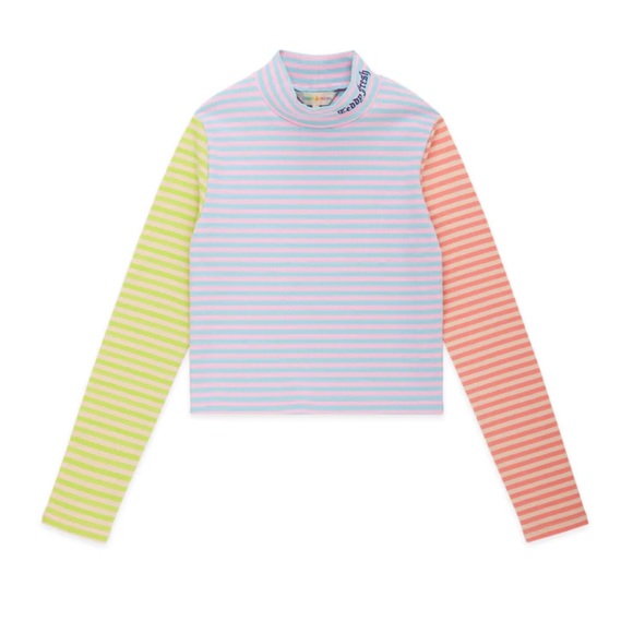 Teddy Fresh Women’s Colour Block Mock Neck - Picture 1 of 4